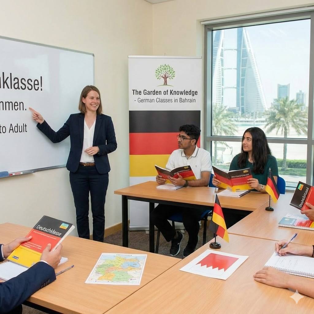 German Classes in Bahrain – Ages 12 to Adult | Beginner to Advanced