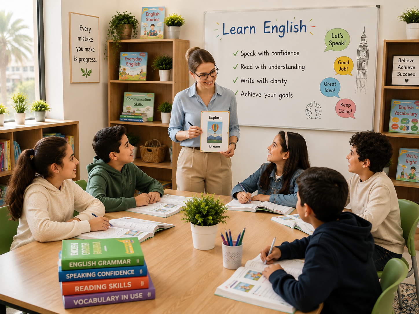 English classes for teens and adults at The Garden of Knowledge in Bahrain